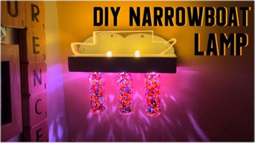 LED perspex narrowboat lamp