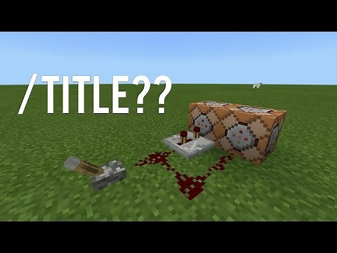 How to Use the /title Command in Minecraft
