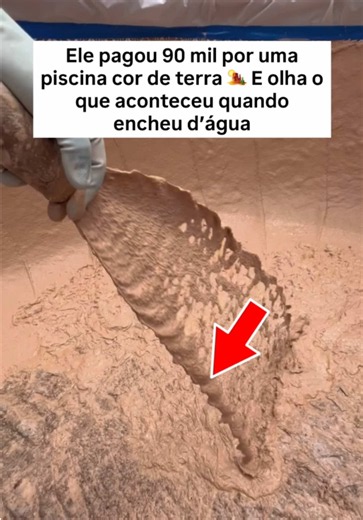 Piscina cor de terra: primeira do Brasil e transformação surpreendente