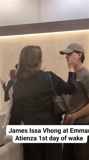 James, Issa, Vhong at Madam Cory Vidanes at Emman Atiienza’s wake. ©️ Tea and Fame #JamesReid | James Reid | @james | REIDersOfficial