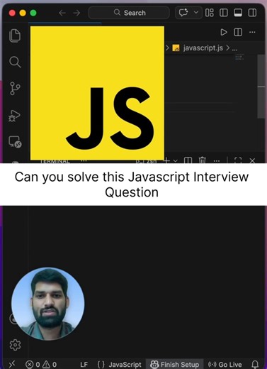 Array based Javascript interview question #javascriptinterview #dsa #coding #array