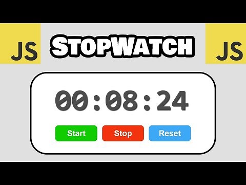 Build this stopwatch with JavaScript! ⏱