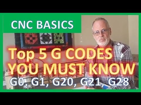 TOP FIVE ** MUST KNOW ** G Codes You Will Use For & How To Use Them on your cnc, Router Laser, gcode