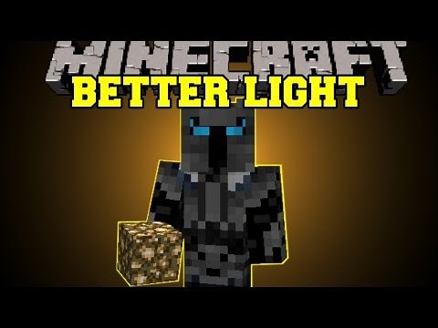 Minecraft : BETTER LIGHT! (MORE LIGHT SOURCES, BURN MOBS FOR LIGHT) Dynamic Lights Mod Showcase