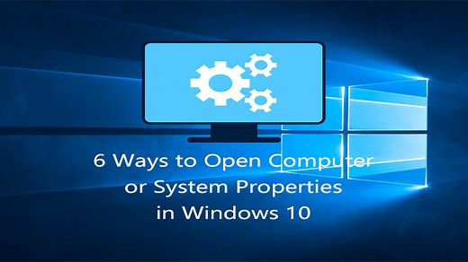 Ways to Open Computer or System Properties in Windows 10
