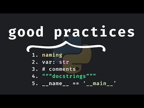5 Good Python Practices