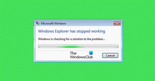 File Explorer keeps crashing, freezing or has stopped working in Windows 11