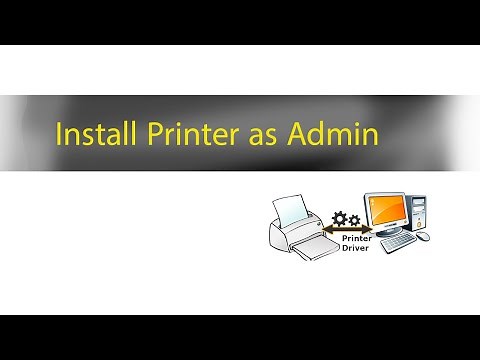 How to Run Add Printer Wizard as Admin | Drucker als Admin installieren