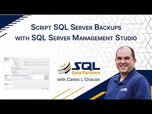 Script SQL Server Backups with SQL Server Management Studio