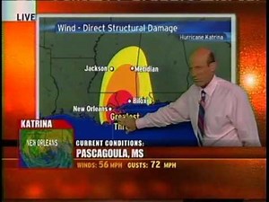 Hurricane Katrina Landfall Coverage: 9:30am (8/29/2005) - The Weather Channel