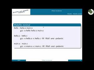 La compilation et l'utilisation de Makefile