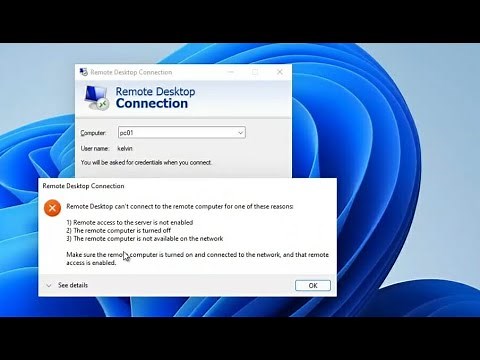 How To Fix Remote Desktop Connection Error on Windows 11