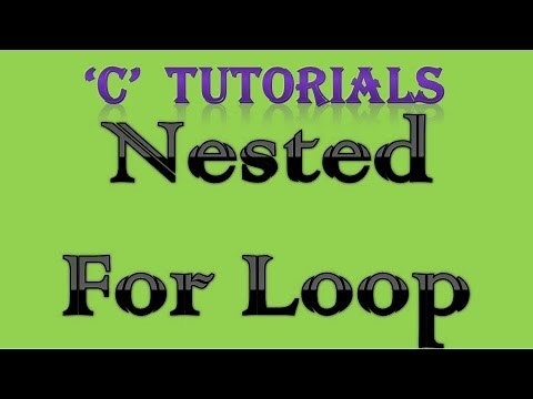 C Programming Tutorial 27 Nested For Loop