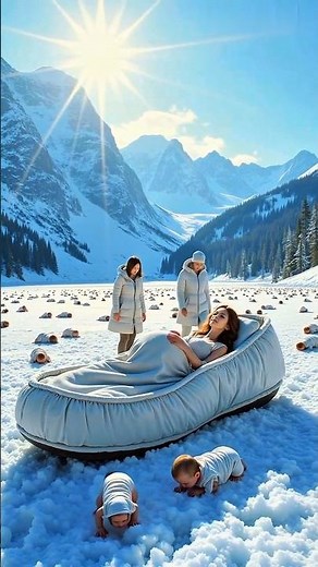 Epic Sci-Fi Scene: Woman Gives Birth to Thousands in Icy Alien World