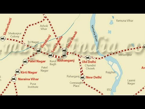 Delhi Railway Route Map