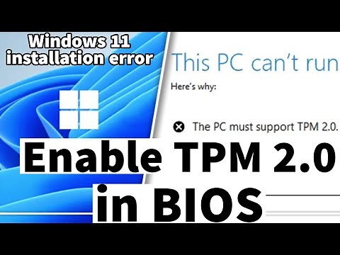How to enable TPM 2.0 in BIOS on Windows 10 PC