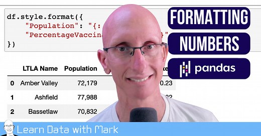 Pandas - Format DataFrame numbers with commas and control decimal places | Mark Needham