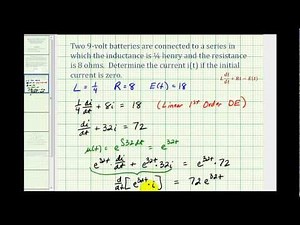Applications of First Order Differential Equations -- RL Circuit