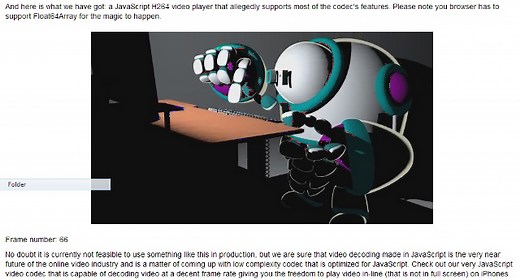 Decode and play your H264 videos in JavaScript