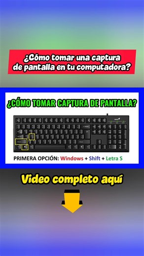 Cómo hacer captura de pantalla en laptop #shorts #tutorial