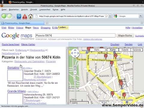 Google: Lokale Suche