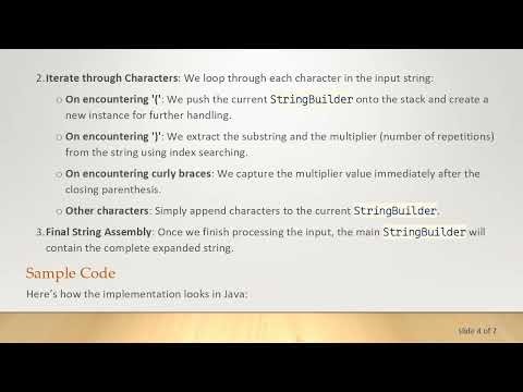 Expand Nested Strings Efficiently Using Java StringBuilder and Stacks