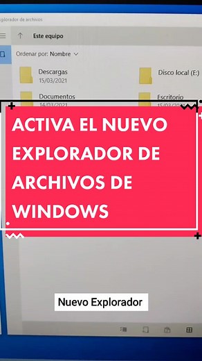 Activa el nuevo explorador de archivos de #Windows #YoSoyCreador #lone...