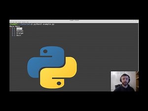 Simple menus in python