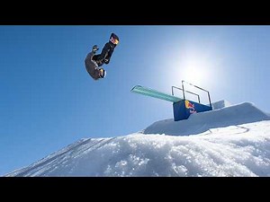 INCREDIBLE Snowboard Obstacle Course (one take trick shots)