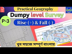 Dumpy Level Survey in Geography | Rise (+) & Fall (-) Long Profile Drawing | Practical |