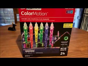 Light Show ColorMotion Icicle Lights