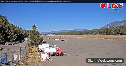 【LIVE】 Webcam South Lake Tahoe - Airport | SkylineWebcams