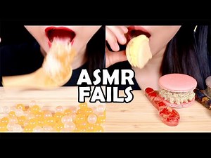 ASMR FAIL COMPILATION #2 FUNNY ASMR | ASMR BLOOPERS | EATING SOUNDS Abbey ASMR COMPILATION 咀嚼音 FOOD