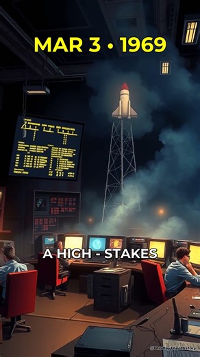 Apollo program: NASA launches Apollo 9 to test the... (1969) #shorts