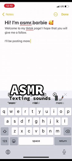 iPhone Texting Sounds ASMR Video
