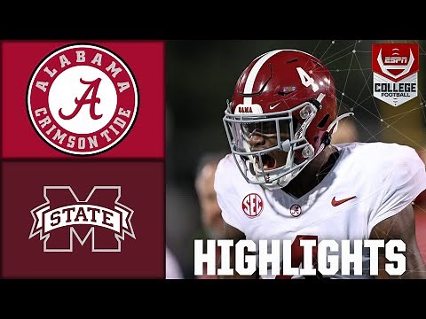 Alabama Crimson Tide vs. Mississippi State Bulldogs | Full Game Highlights