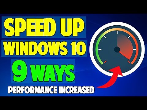 9 Ways to SPEED Up Your Windows 10 Performance | Optimize Windows 10 2021 | Make Windows 10 Faster