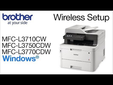 Connect MFCL3770CDW to a wireless computer - Windows