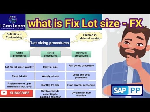 Day - 100 | What is Fixed Lot Size - FX | SAP MRP LOT SIZE Calculation | SAP PP