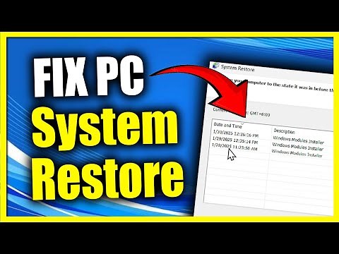 How to use System Restore on Windows 10 or 11 Computer (Settings tutorial)