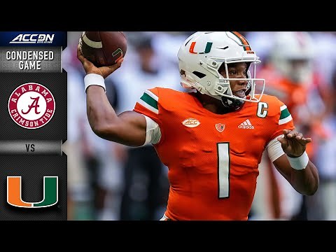 Alabama vs. Miami Condensed Game | 2021 ACC Football