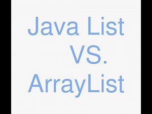 Java list vs arraylist