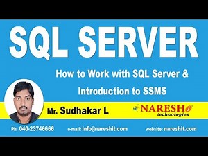 How to Work with SQL Server and Introduction to SSMS Part-1 | SQL Server Tutorial