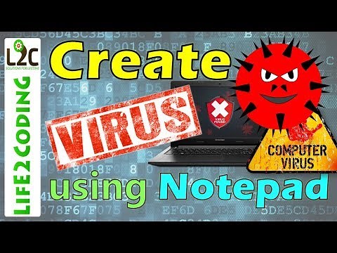 How to Create a Virus using Notepad