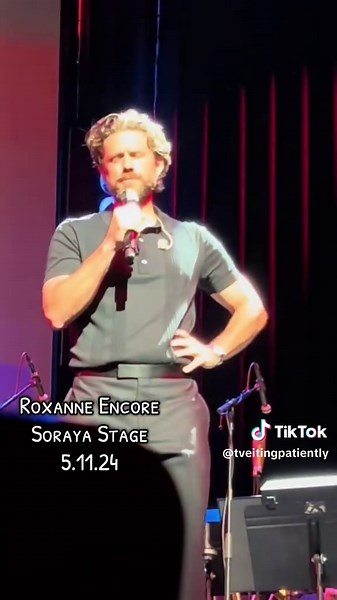 Aaron Tveit Performs Roxanne Live at Soraya Stage