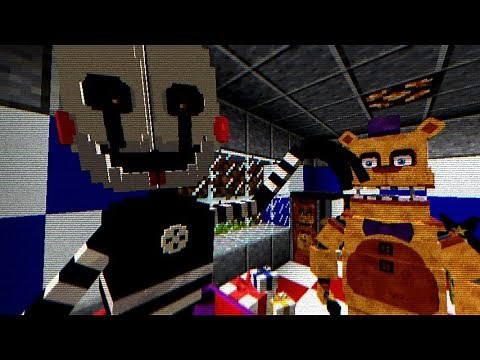 Minecraft FNAF Universe Mod Creative | Building The First Fredbear's Location! [S4 #2]