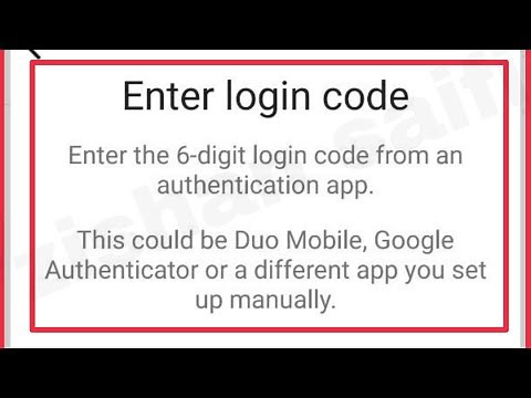 Instagram Enter Login Code Fix 6 digit code authentication app Problem Solve