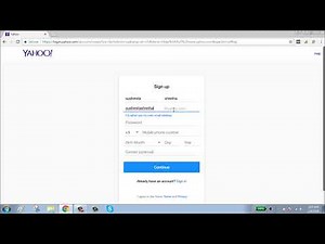 Yahoo Mail Sign Up 2018 | How To Create Yahoo Account
