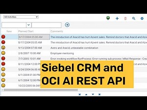 Siebel CRM and OCI AI REST API - Part 1