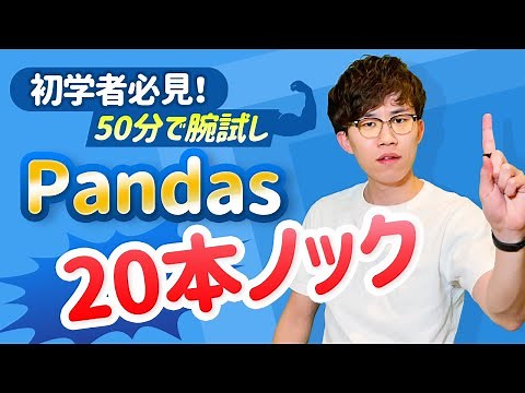 【Pandas徹底講座】この動画1本でデータ操作に特化したPythonライブラリPandasの基礎をマスター！